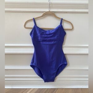 Vintage 90’s Mirella leotard Periwinkle/Purple camisole nylon/lycra - Medium
